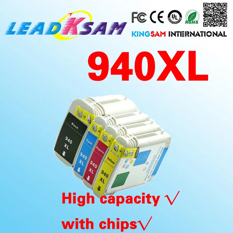 Чернильный картридж совместимый с hp940 940XL C4906A C4907A C4908A C4909A Officejet Pro 8000 8500|Чернильные