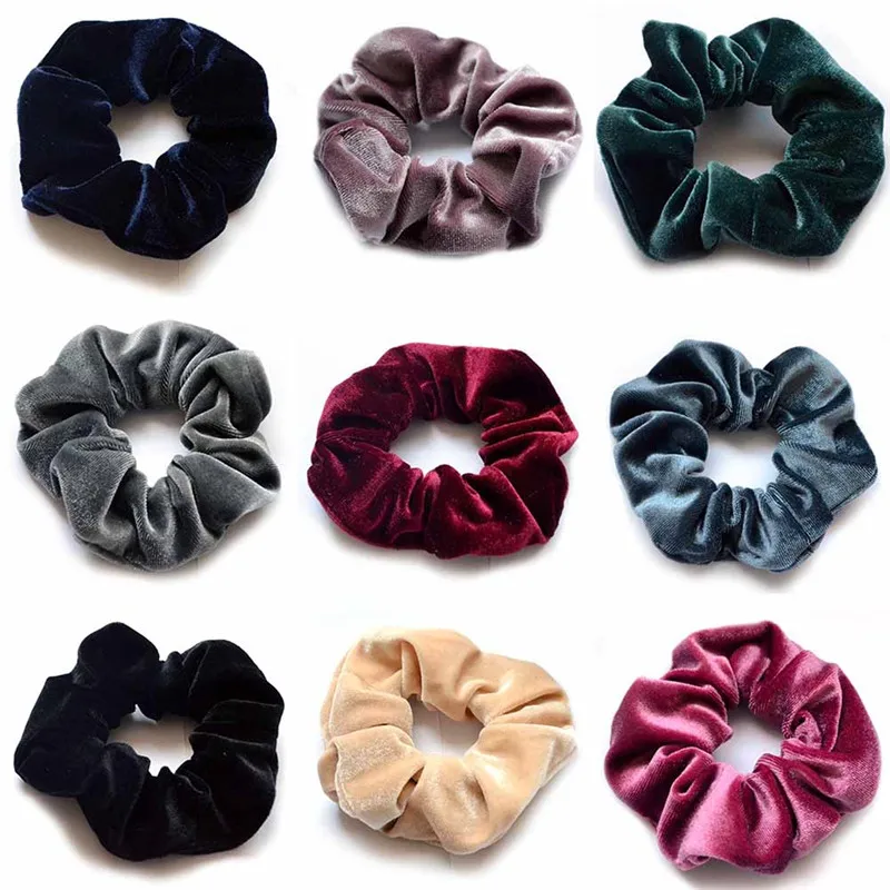 Buy 1PCS Women velvet Hairband Fashion Solid Hair