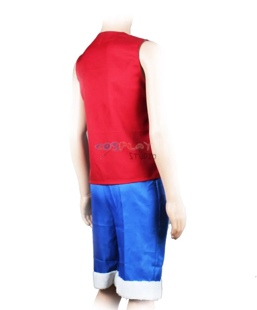 Mô Hình One Piece  Mokey D Luffy Vest Suit Red Làm Bằng Tay Chi Tiết