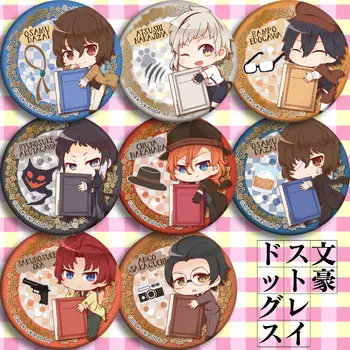 

Japan Anime Bungou Stray Dogs C Cosplay Badge Cartoon Collection Backpacks Badges Bags Button Brooch Pins gift