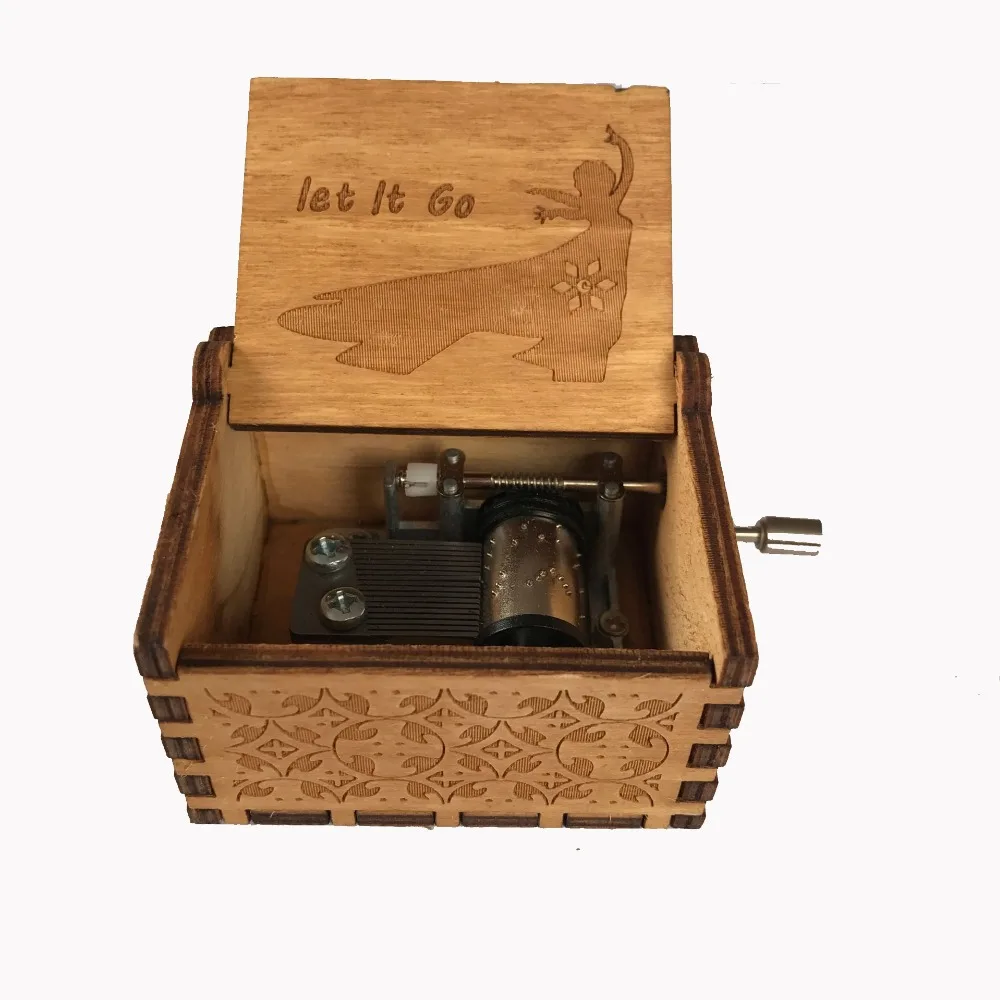 

Beauty and Beast Black Star Wars Music Box Game of Thrones Castle In The Sky Hand Cranked Wood Music Box New Year Gift