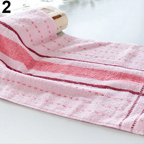 Многоцветное Полосатое Хлопковое полотенце большое мягкое дышащее домашнее банное полотенце для лица