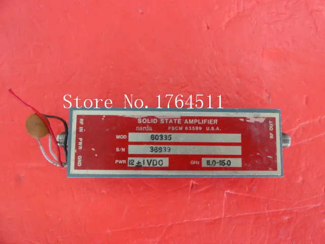 

[BELLA] NARDA 60335 11.0-15GHz Vin:12V supply G:50dB amplifier SMA