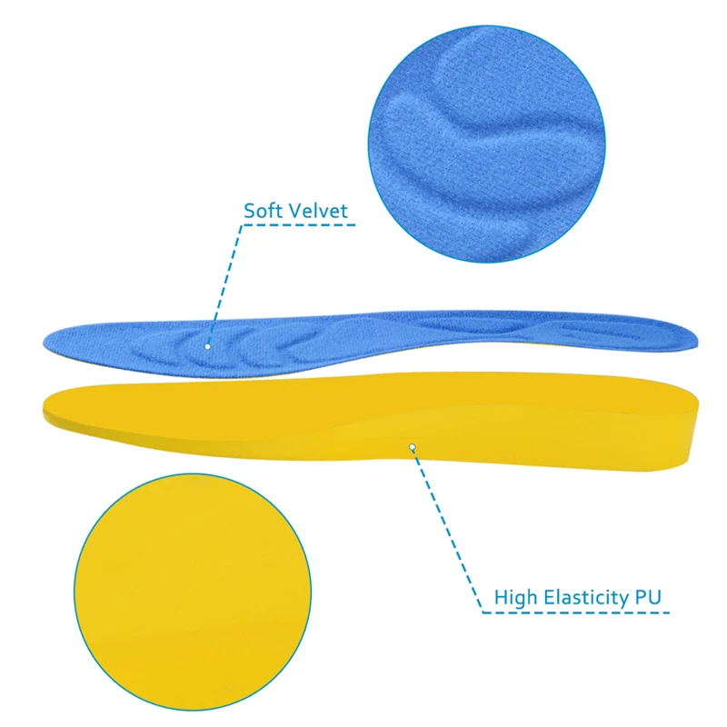 Soumit ПУ Невидимый Увеличение высоты стелька для мужчин женская обувь Вставки арки поддержка Лифт Taller спортивные туфли на толстой подошве