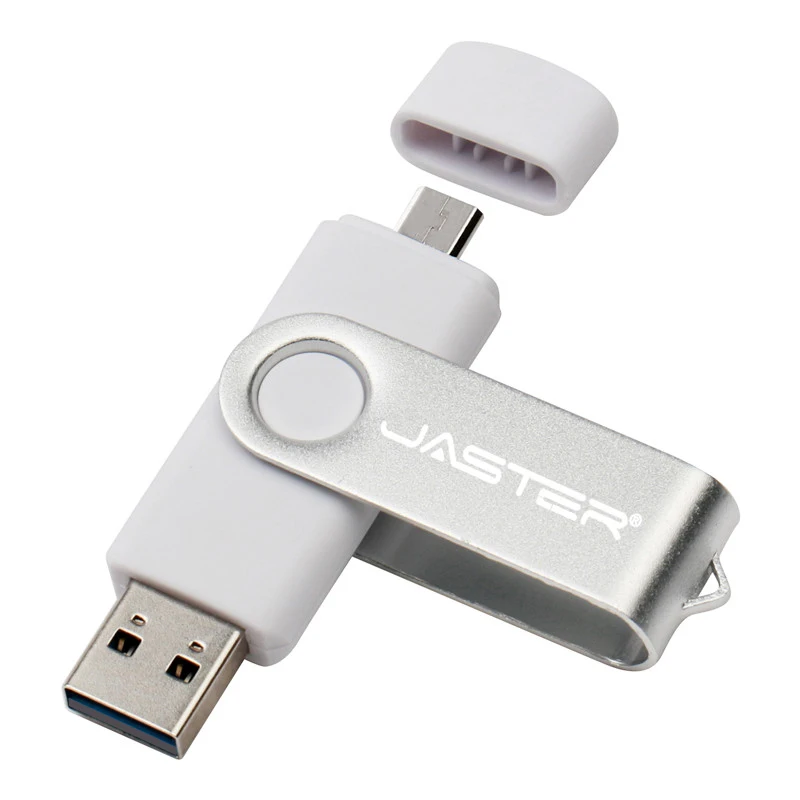 JASTER USB 2,0 OTG более 10 шт Настройка памяти флэш-диск USB ручка накопители красочные USB 64 ГБ 32 ГБ 16 ГБ 8 ГБ фотографии подарки - Цвет: White