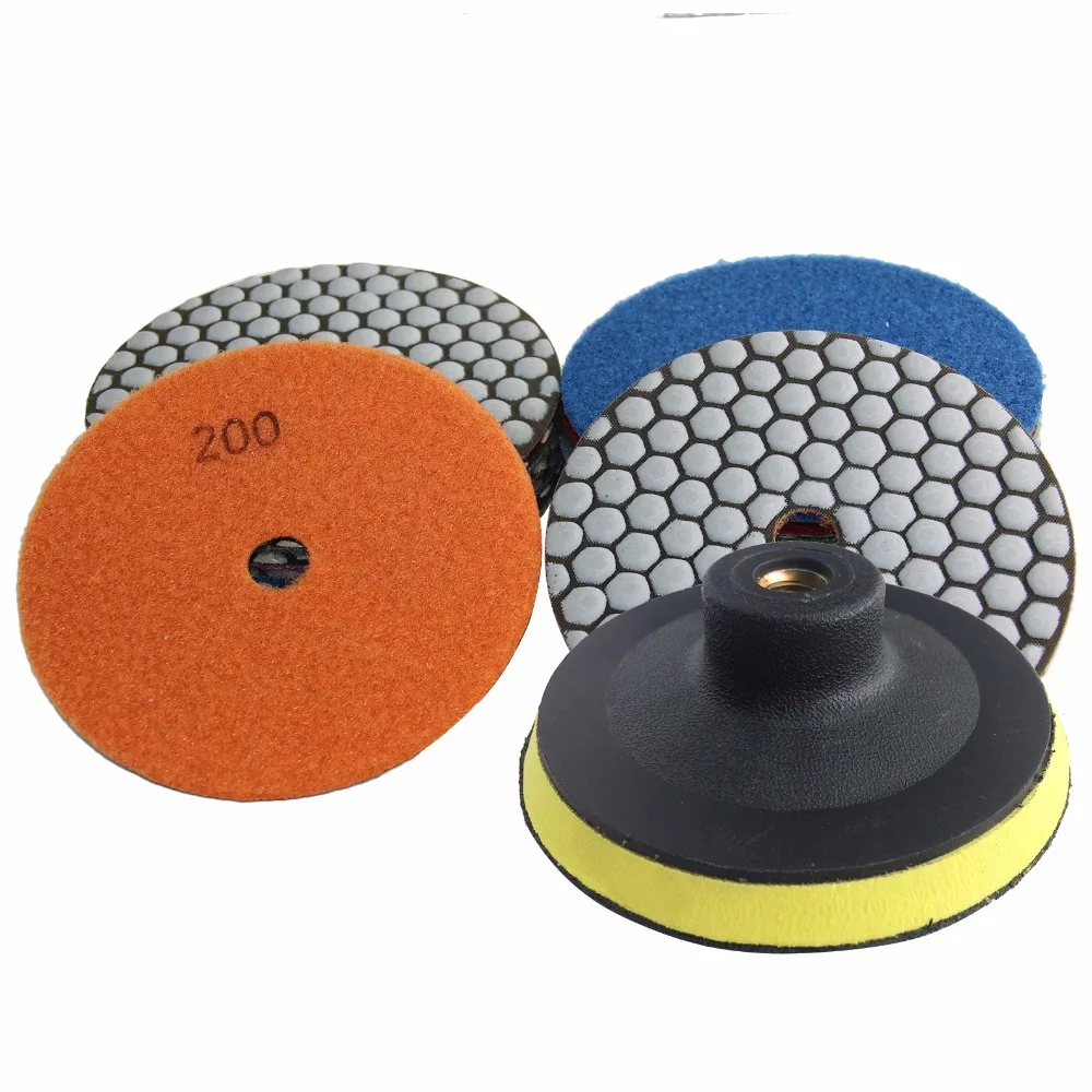 5Inch 125mm Diamond Grinding Disc Dry Polishing Buffing Pad Granite
