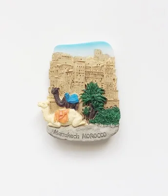 3D Marrakech Marocco souvenir magnete frigo Marrakech Marocco frigorifero magnete adesivo decorazione casa e cucina polyresin mestiere