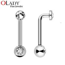 10 шт./лот Кристина вертикальный капюшон L Штанга VCH Сексуальная влагалища генитальные титановые пирсинг ювелирные изделия для тела
