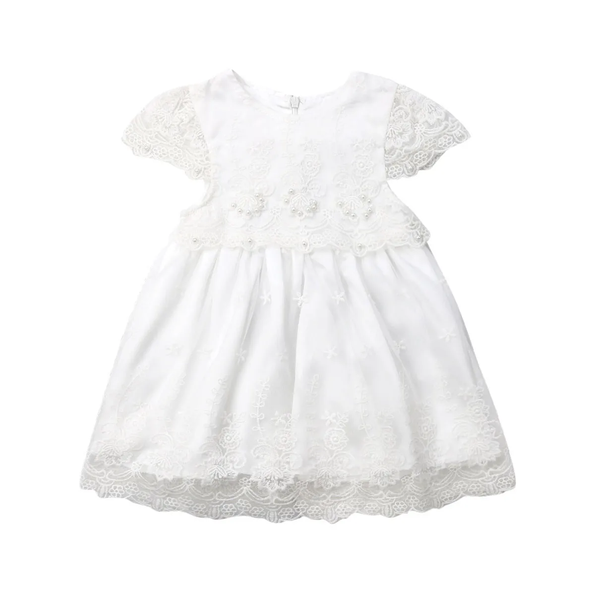 

Baby Dress Newborn Kids Baby Girls Lace Flower Party Pageant Princess Bridesmaid Dress