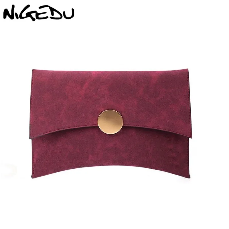 NIGEDU Design Women Clutch Bag Faux Suede Ladies Shoulder Bag female evening bags Matte Leather Chains Envelope Crossbody Bag NIGEDU Design Women Clutch Bag Faux Suede Ladies Shoulder Bag female evening bags Matte Leather Chains Envelope Crossbody Bag