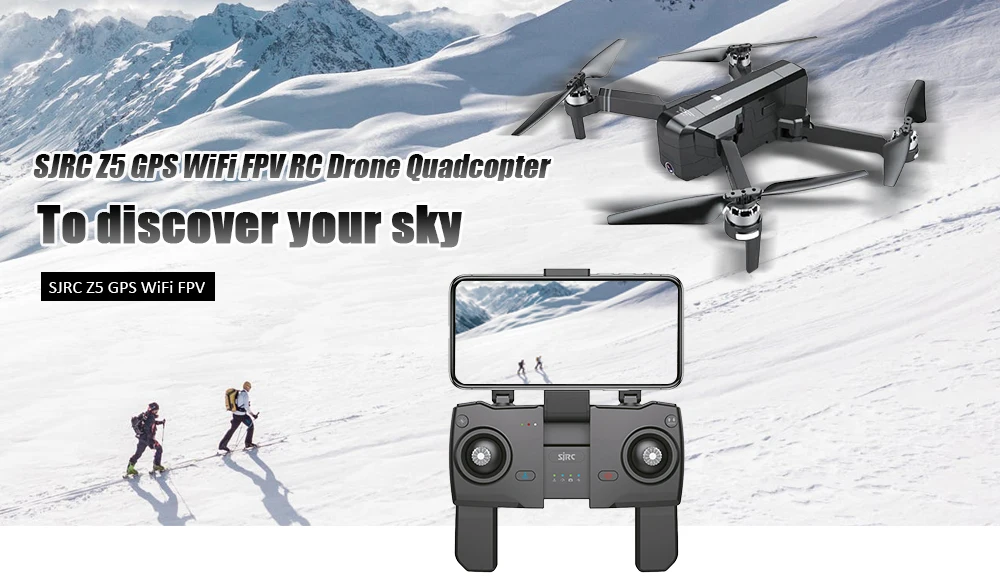 SJRC Z5 gps 2,4G 4CH 720P WiFi FPV Радиоуправляемый Дрон Квадрокоптер 2,4 ГГц беспроводной пульт дистанционного управления gps Интеллектуальный Дрон игрушка в подарок