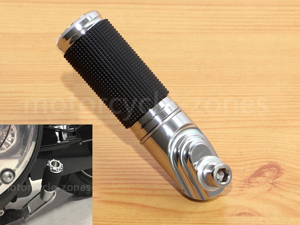 

Motorcycle Chrome Jiffy Stand Kickstand Extension Kit For Harley Dyna Fat Bob Wide Glide FXD 1991-2017