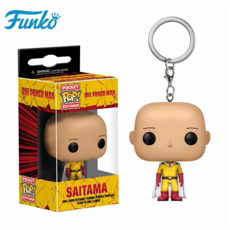 Funko POP аниме Pocket ONE PUNCH-MAN Saitama брелок фигурка модель игрушки коллекция брелки