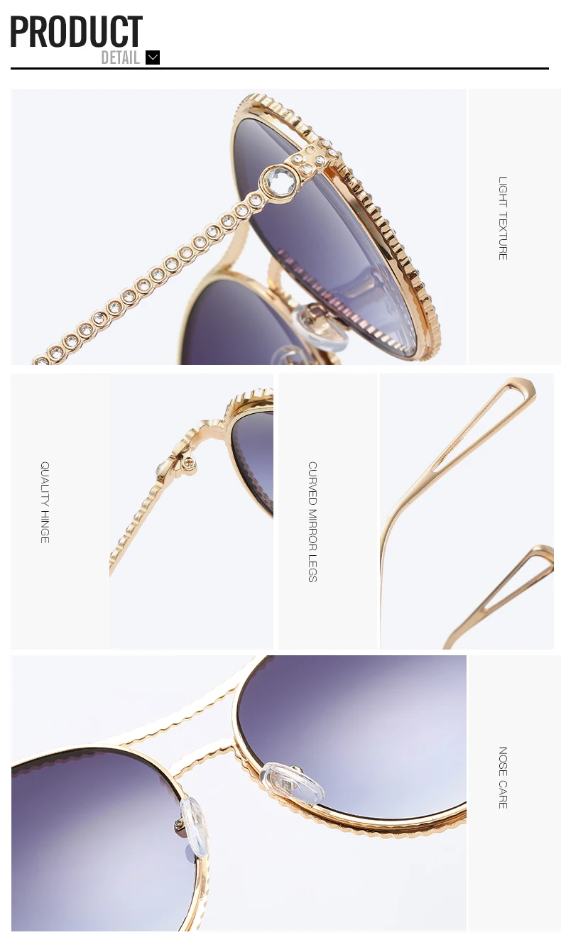 LEIDISEN, модные, стразы, солнцезащитные очки для женщин, фирменный дизайн, металлический стиль, Винтажные Солнцезащитные очки, UV400 oculos de sol feminino