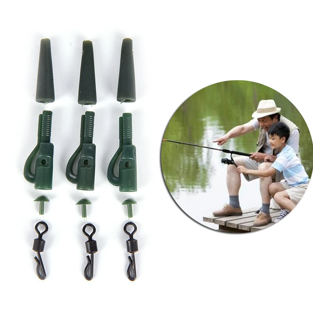 40Pcs/Lot Carp Fishing Safety Clips+Pinsandq Shaped Quick Change