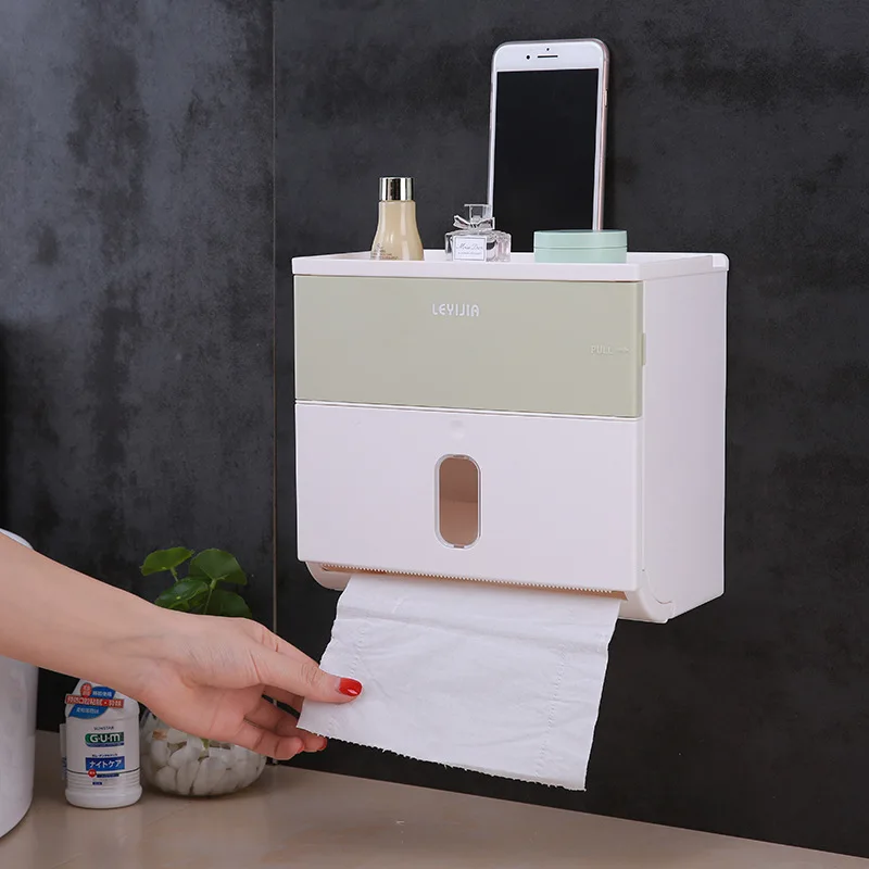 Многофункциональный держатель для туалетной бумаги для ванной комнаты, диспенсер для туалетной бумаги для мобильного телефона, водонепроницаемый держатель для туалетной бумаги