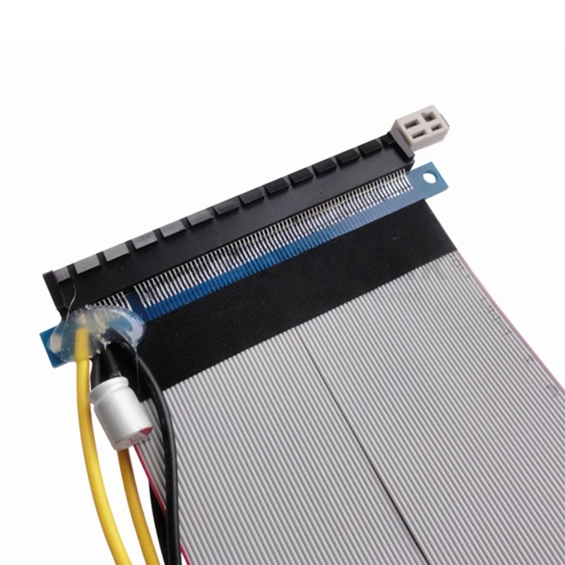 Гибкий ленточный удлинитель PCI Express 16X PCIe x16 с 12 В 4 контактный силовой кабель Molex 15