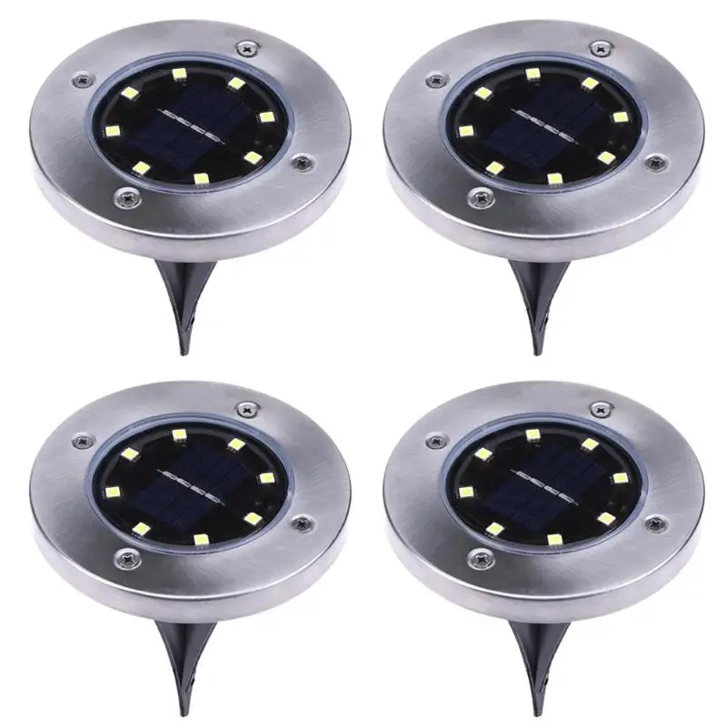 

2/4PCS 8LED Solar Power Buried Light Under Ground Lamp Outdoor Path Garden Decking Floor Light Wall NEW HOT Purchasing wholesale