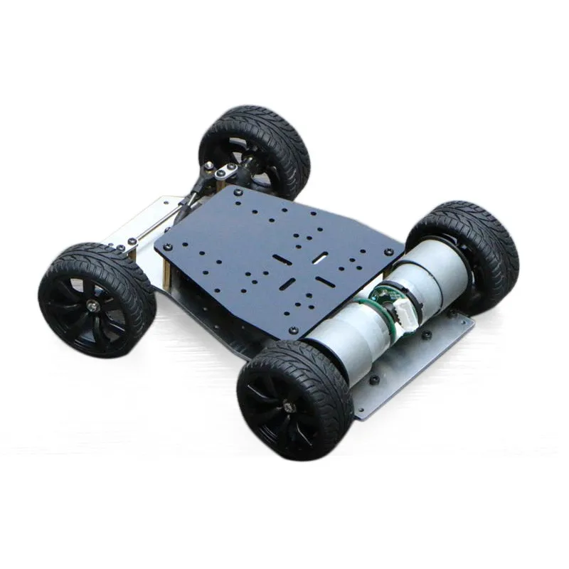  Elecrow DIY Smart Car For Arduino Robot Education Smart Car Encoder Chassis Front wheel- Steering G - 32881642352