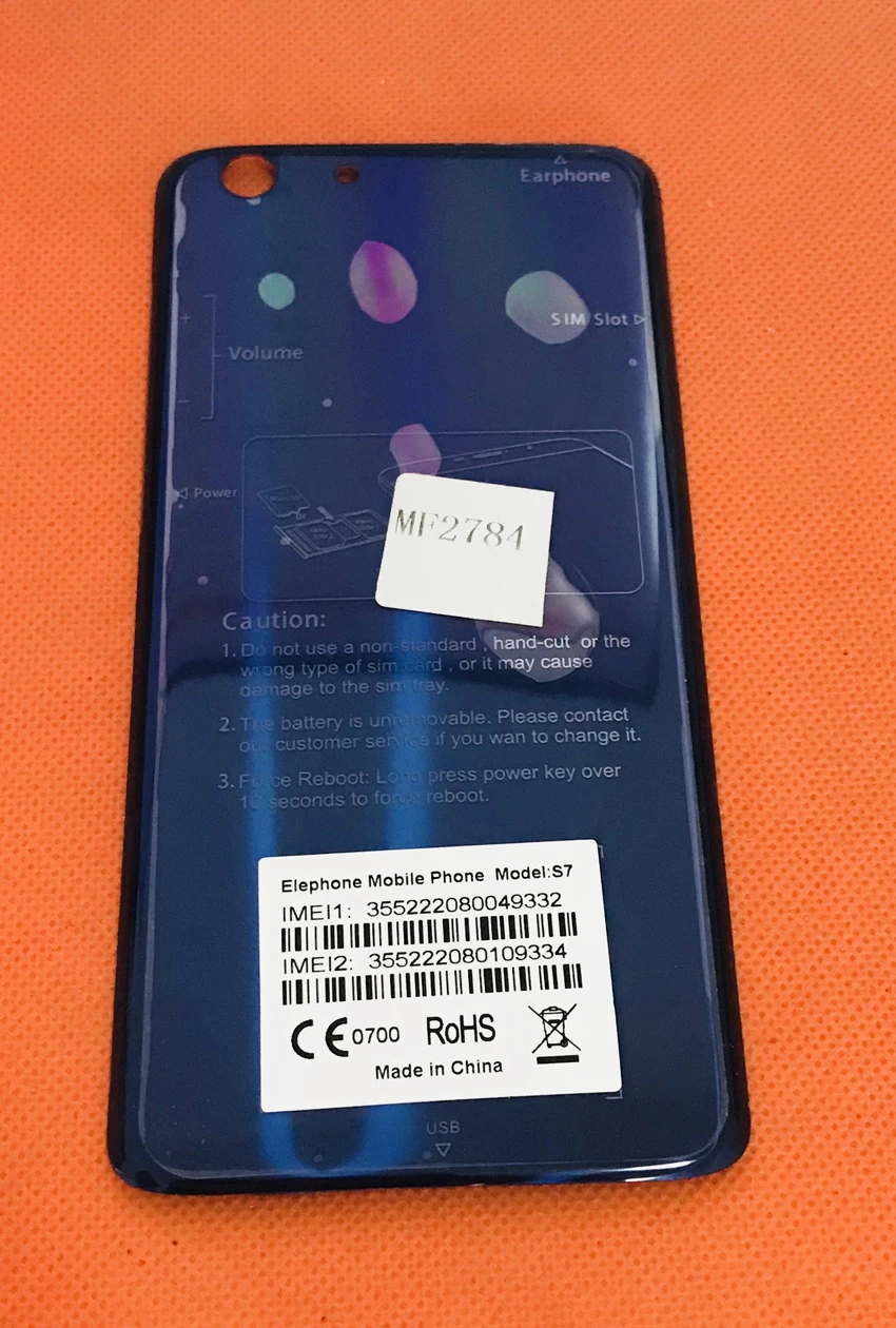Подержанный Оригинальный чехол для телефона Elephone S7 Helio X20 Deca Core 5 'ɿHD