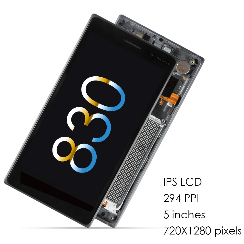 Sinbeda 5 0 &quotAMOLED lcd для NOKIA Lumia 830 сенсорный экран с рамкой дигитайзер сборка