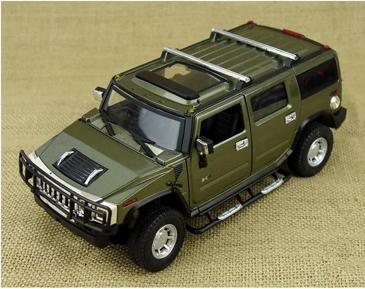 1:24 Hummer H2 модель автомобиля сплав модели автомобиля высокая имитационная модель джип внедорожные транспортные средства