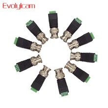 Evolylcam 10 шт./лот коаксиальный CAT5 система видеонаблюдения BNC Видео балун разъем DC адаптер вилку для наблюдения безопасности Камера Системы