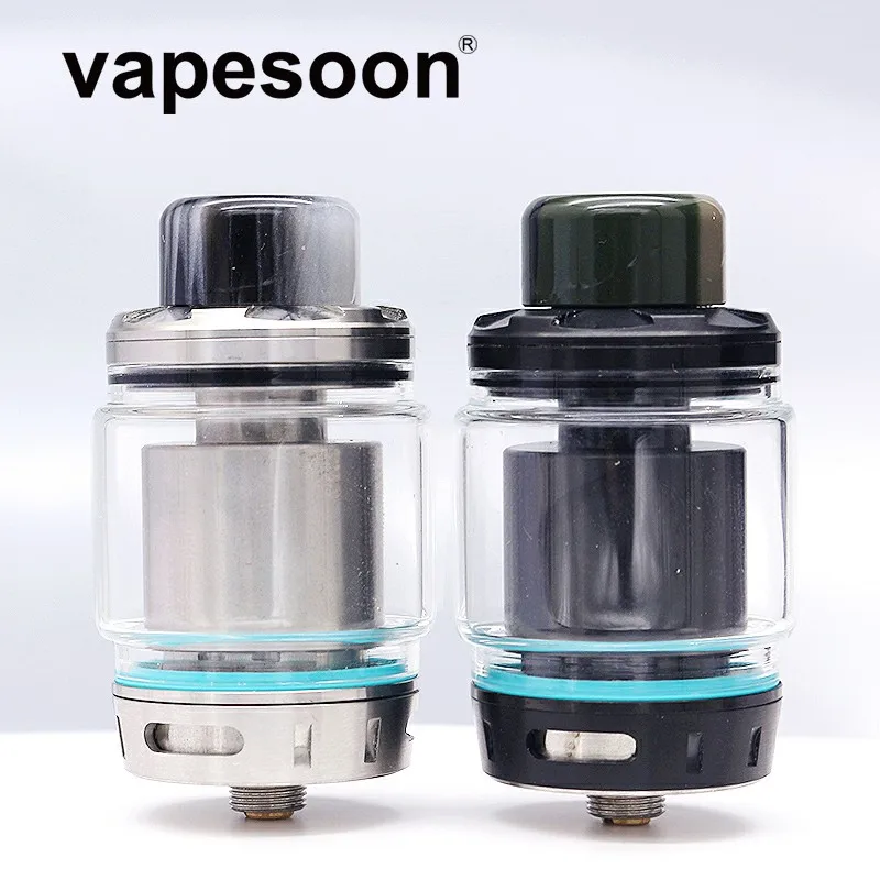 

Original vapesoon eletronic cigarette Creed RTA 6.5ml Capacity three interchangeable airflow system Single Dual Atomizer Tank
