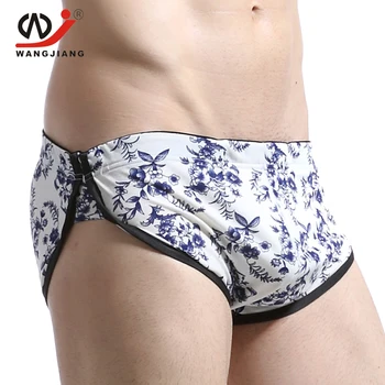 

WJ Printing Slip Men Cuecas Sous Vetement Homme Calzoncillos Men'S Briefs Underwear Underpants Men Briefs Cotton Low Rise