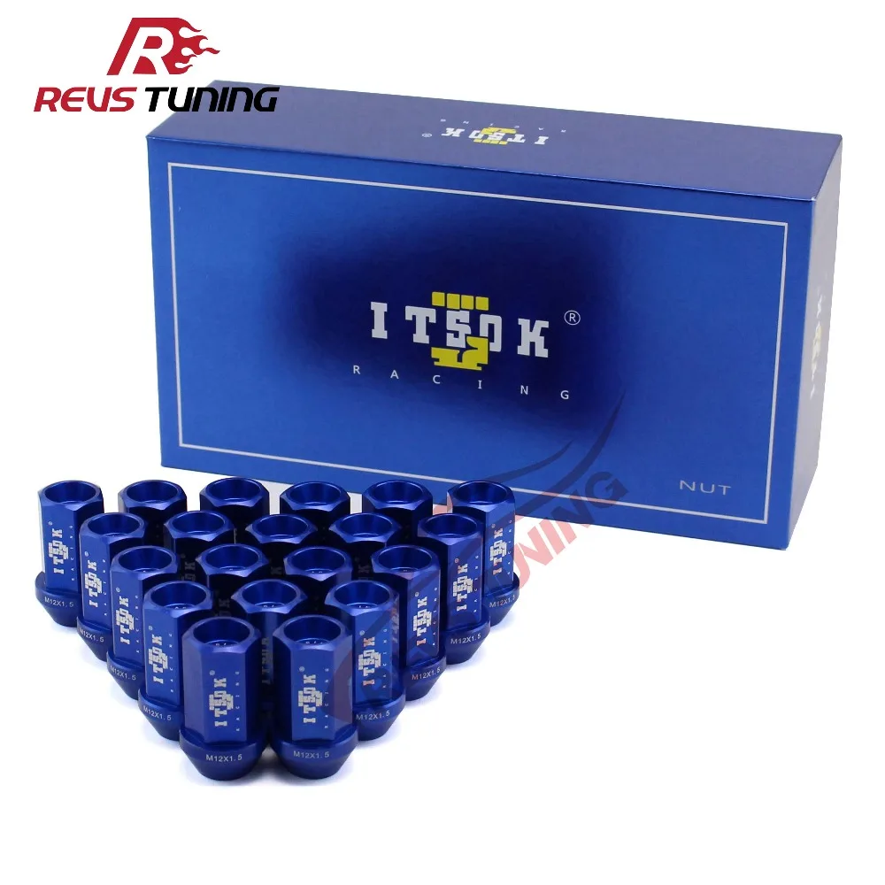 

Blue/Red/Black/Grey 42mm M12x1.5 M12x1.25 7075 Aluminum Alloy Super Light Weight Car Racing Wheel Nuts Wheel Rim Lug Nuts