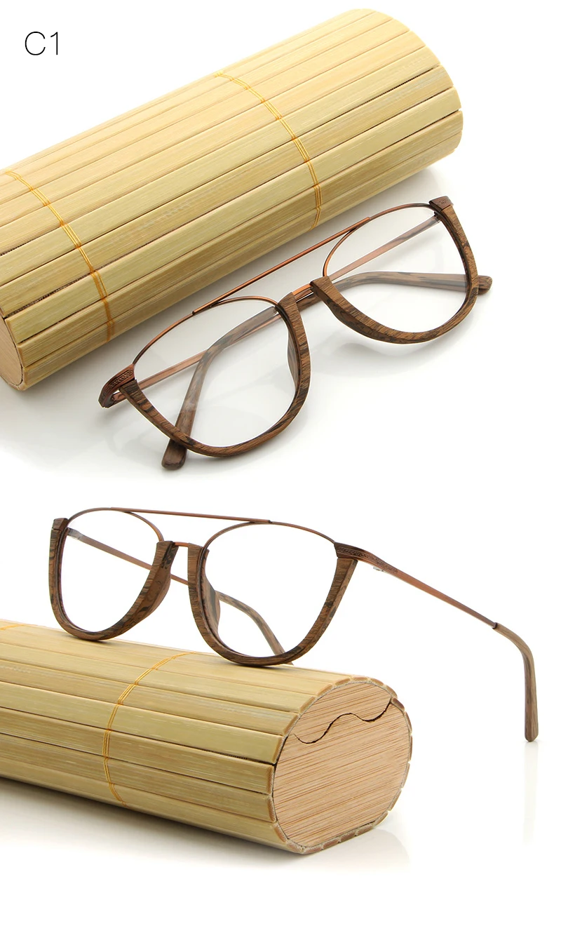HDCRAFTER винтажные полуоправы очки деревянные оптические очки оправа очки в бамбуковой оправе оправы для очков мужские очки для чтения