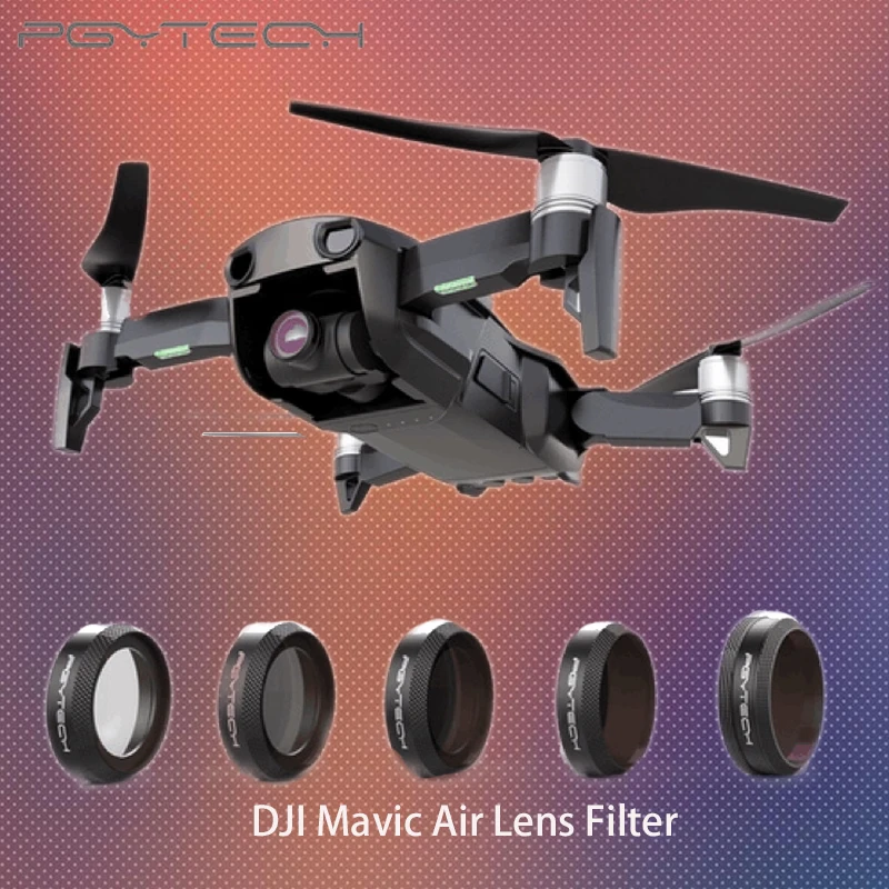 

PGYTECH Advanced DJI Mavic Air lens Filter Kit UV CPL ND4 ND8 ND16 ND32 Lens Filter Set For DJI Mavic Air Drone Accessories