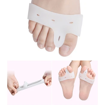 Toe Separators Gel Orthotics Stretchers Straightener Hallux Valgus Bunion Foot Tool  ZH228