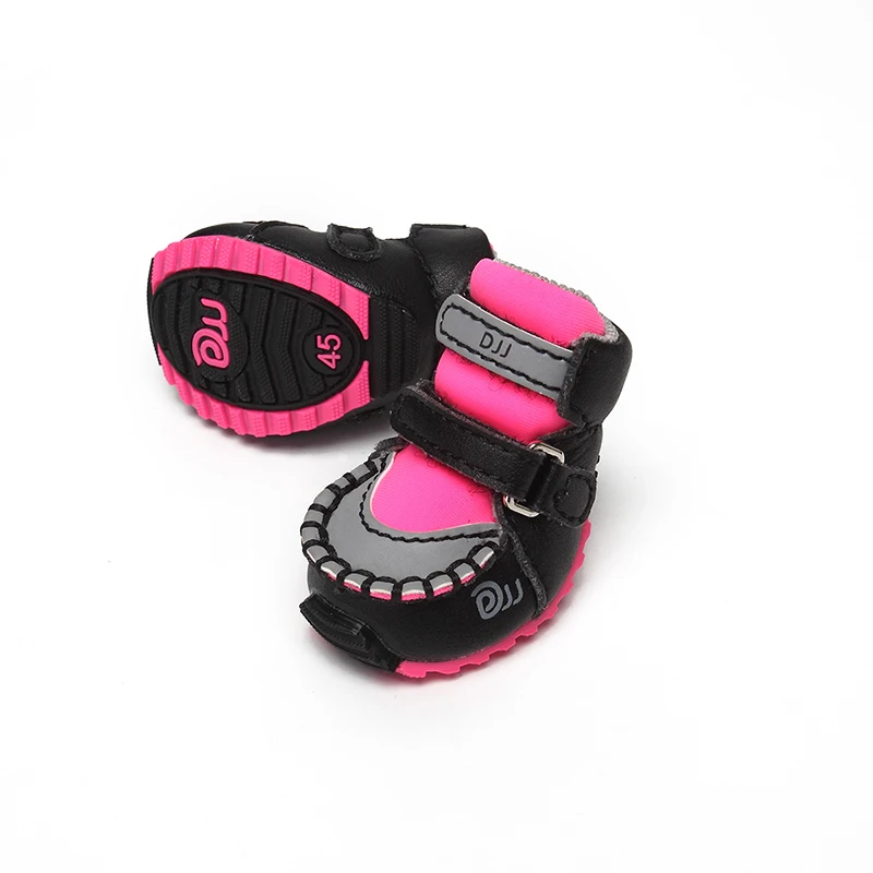 

4Pcs Dog Shoes Small Medium Dog Waterproof Non-slip Shockproof Soft Spring Fall Breathable Paw Protector 3 Color 6 Size Dog Boot