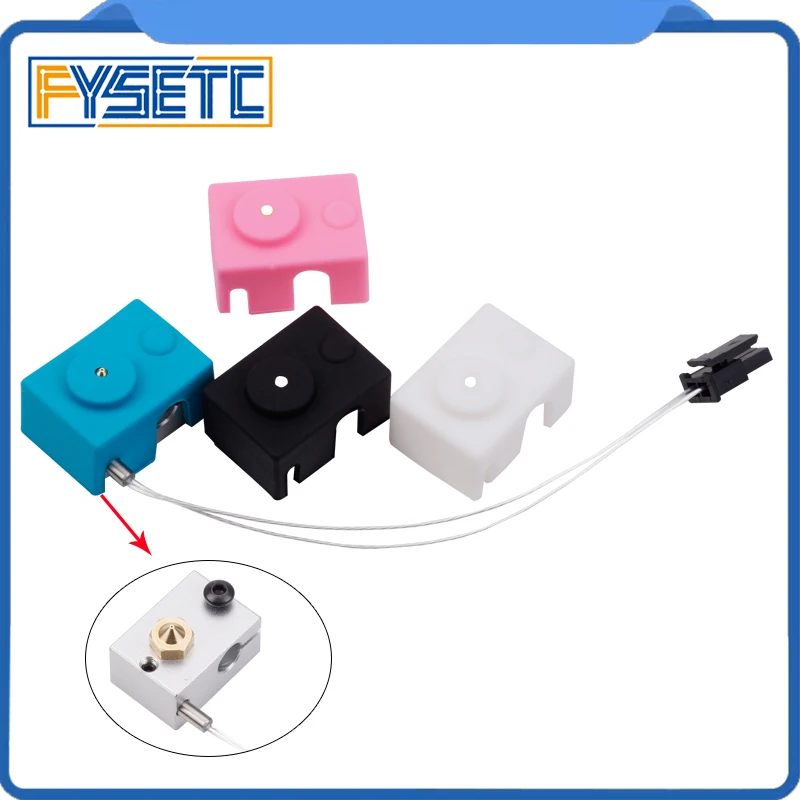 PT100 кабель датчика температуры до 400 градусов разъем Molex + V6 блок с 3 шт. силиконовых
