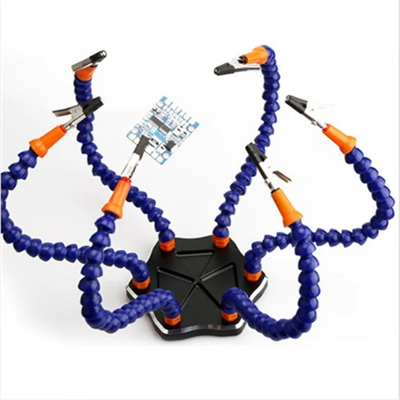 

Hand Relief Third Party Pan Manual Soldering Station Tool 6 Flexible SIX Hand With Swivel Clamp Type Crocodile For RC Drone Part
