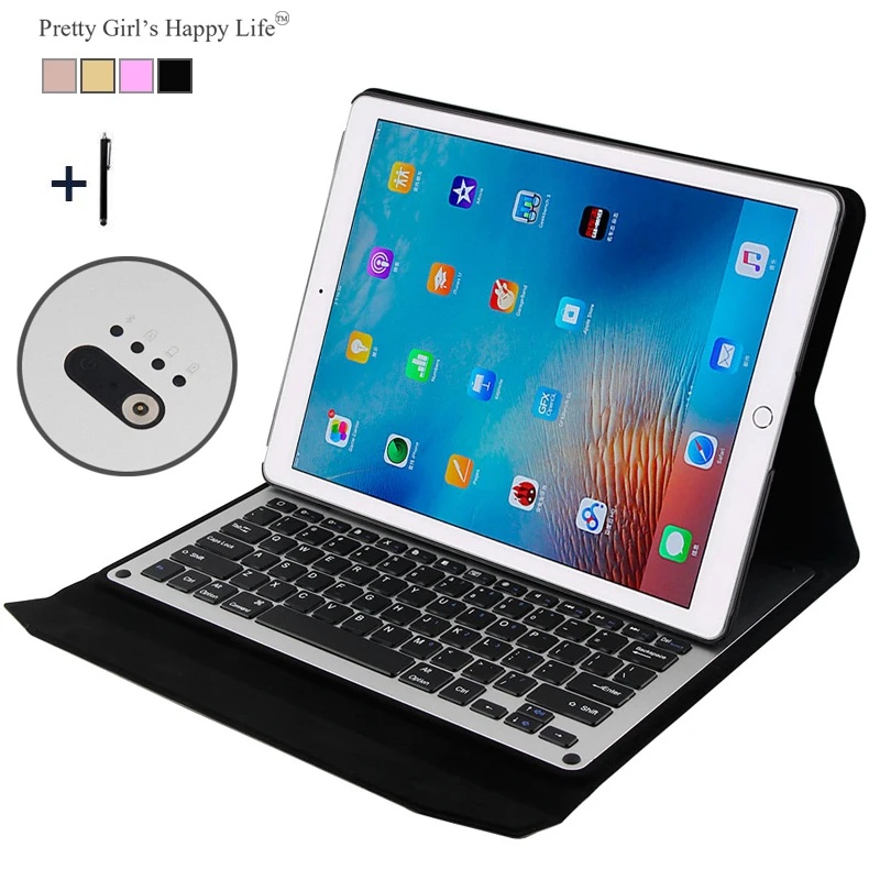 For iPad Pro 12.9 inch (2015) Wireless Bluetooth Keyboard Case For 2015