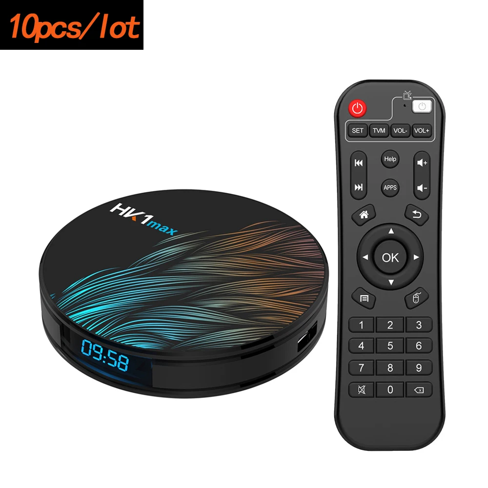 10 шт./партия HK1MAX Мини ТВ приставка Android 9 0 2 4G/5G Wifi RK3328 четырехъядерный BT 4