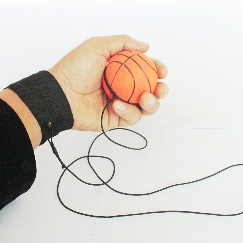 1 шт. 63 мм надувной флуоресцентный резиновый шар на запястье шар смешная настольная игра эластичный мяч тренировочный антистресс расслабляющий случайный цвет
