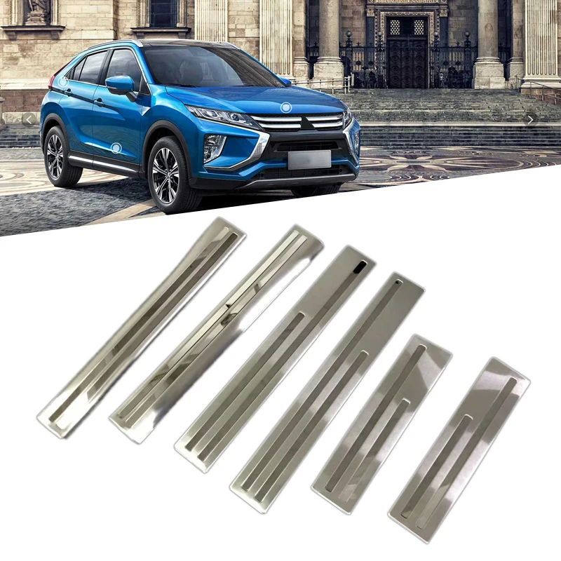 

Stainless Steel Door Sill Scuff Plate Threshold Plate Protector Cover For Mitsubishi Eclipse Cross 2018 car-styling accessories