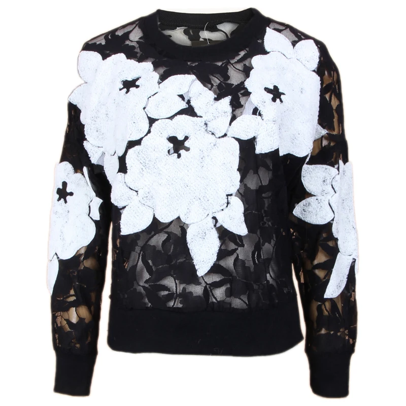 

tops Free Shipping 2014 lace flower vintage female basic shirt top