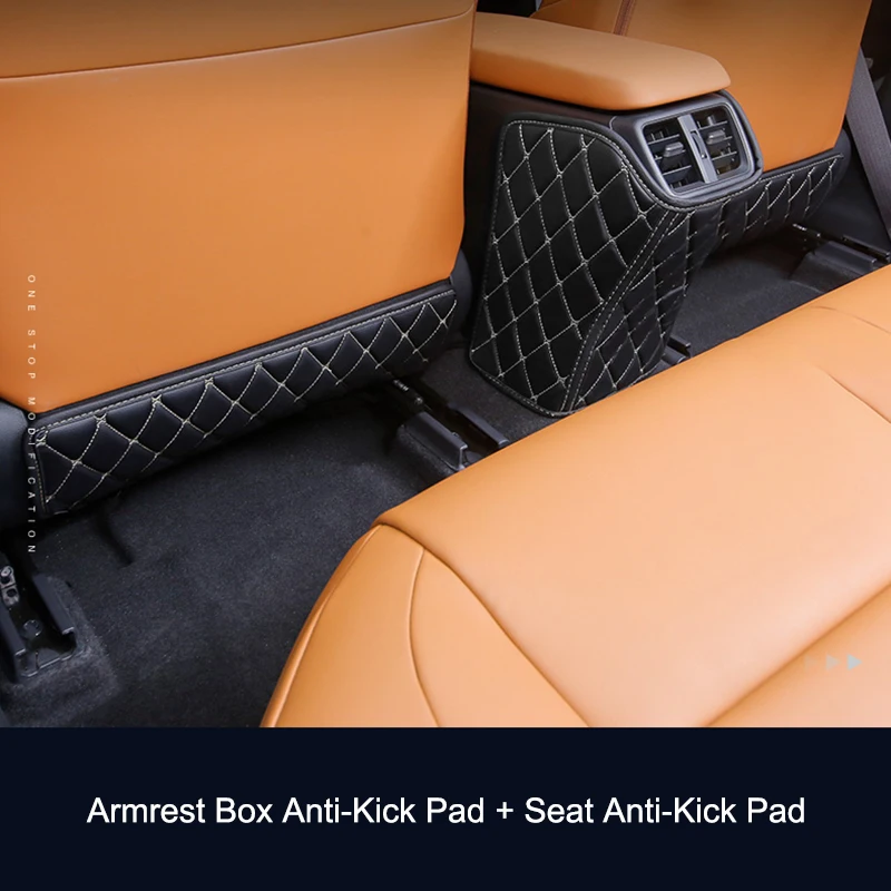 

QHCP Car Styling Leather Car Seat Anti-kick Pad Armrest Anti Kick Anti-dirty Mat Interior Accessories For Leuxs UX200 260H 2019