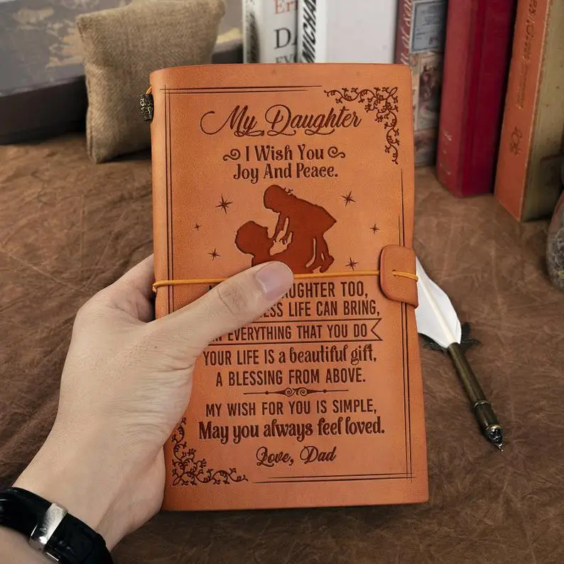 

Personalized Leather Portfolio Gift for daughter Birthday Gift Moving out gifts Gift for students back to school gifts