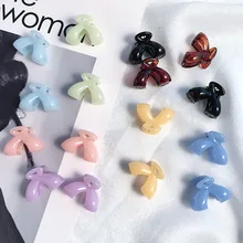 12 шт. заколки для волос для девочек, Желейный цвет, топ, заколка, челка, мини заколки, макароны, Когти для волос G0405