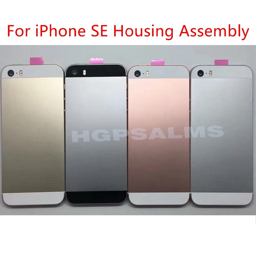IP114 NEW Full Housing For iPhone  SE Middle Frame Bezel Chassis Back Housing Battery Door Rear Cover  With Flex Cable Assembly (5)