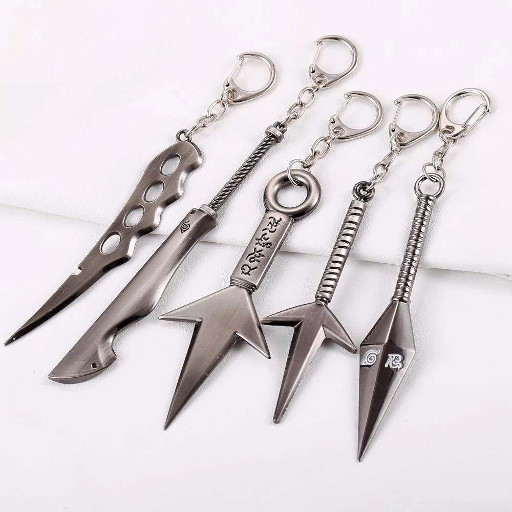 Брелок с символикой Наруто 15 моделей брелок для ключей Sasuke Uchiha Kunai оружие меч