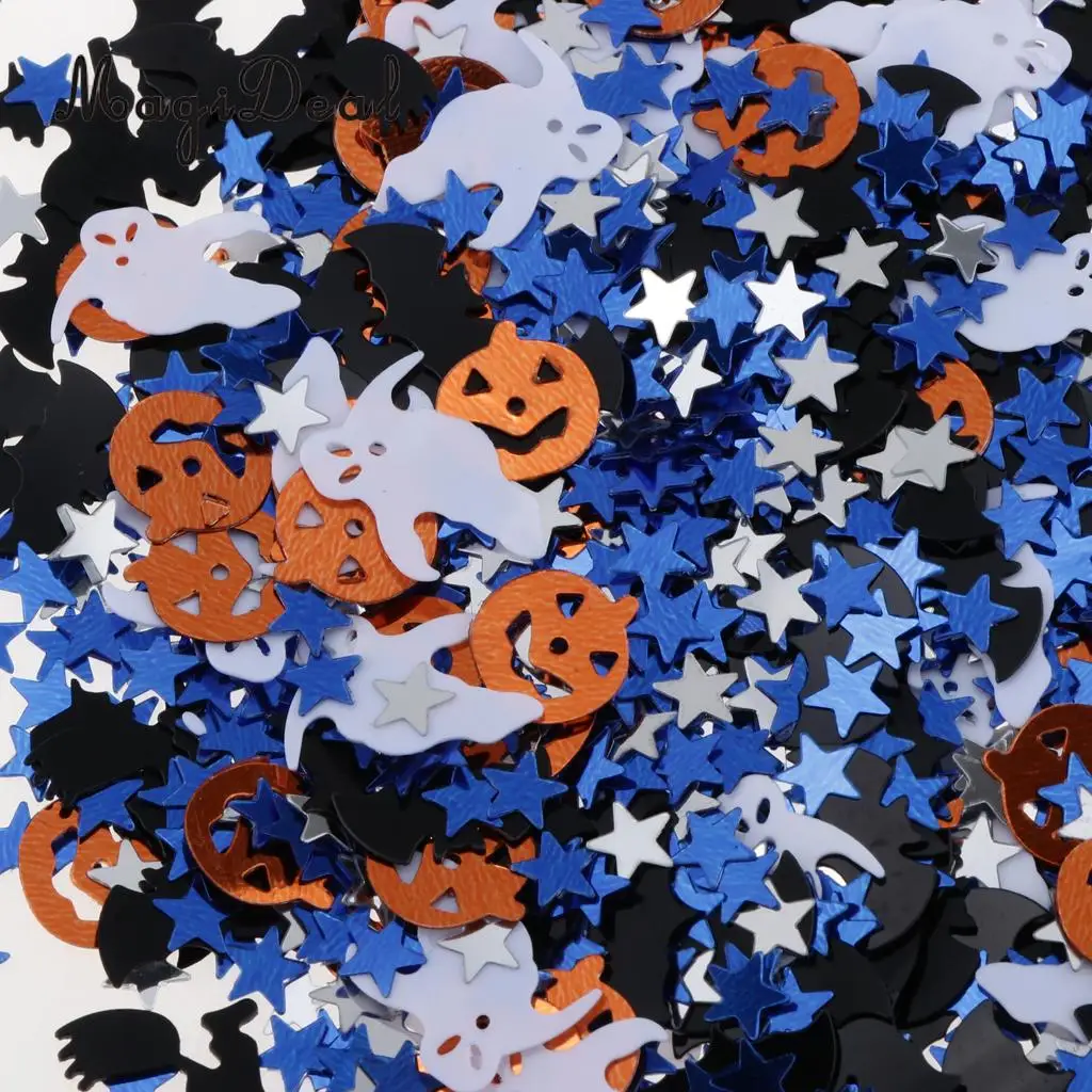 15g Assorted Halloween Pumpkin Witch Star Table Confetti DIY Party Decor