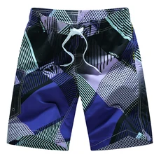 2017 Nueva Calidad Suelta Traje De Bano Hombre Moda Diseño Cinturilla elástica Hombres de traje de Baño de Boxeador