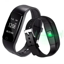 S1 SmartBand Смарт браслет с сердечного ритма Смарт-фитнес Touchpad OLED лучше, чем fitbit для IOS Android