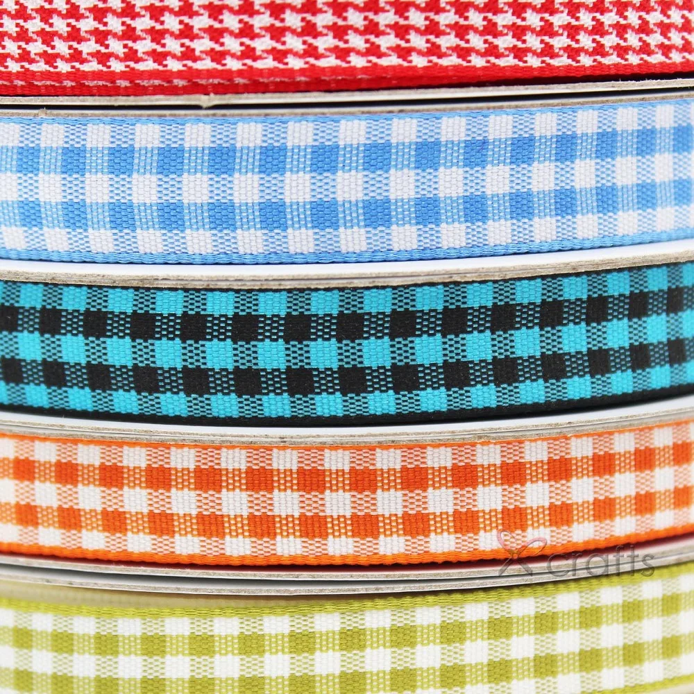 Gingham лента 6 мм 3/8 &quot9 5/8&quot 16 1 &quot25 1-1/2&quot 38 Свадебные украшения DIY подарок ручной